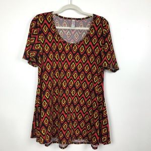LuLaRoe Print tunic Shirt style top Size M  top